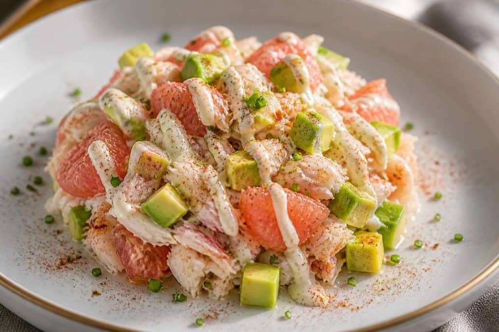 Salade de pamplemousse au crabe : recette savoureuse et rafraîchissante