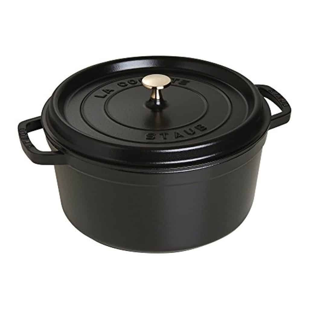 Test cocotte ronde Staub 1102825 noir 28 cm