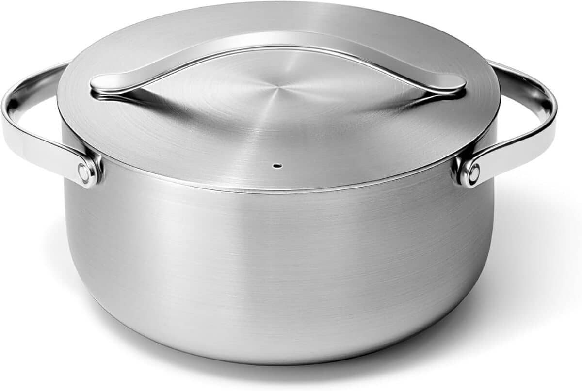 Test de la cocotte Caraway en acier inoxydable 6, 5 l : performance et sécurité