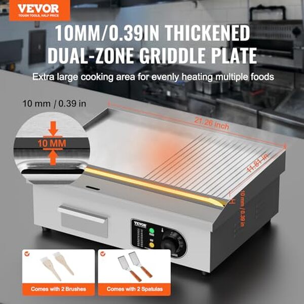 Découvrez notre test complet de la plancha électrique VEVOR 3200 W : performances, avantages et résultats de cuisson. Guide d'achat et avis détaillé. 