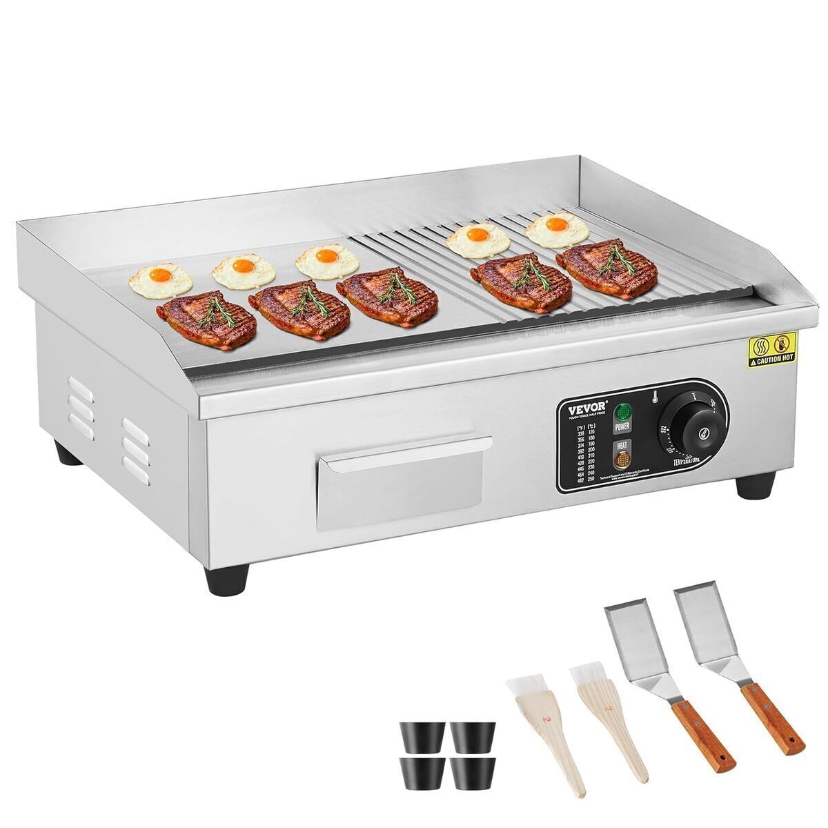 Test de la plancha électrique VEVOR 3200 W : cuisson parfaite