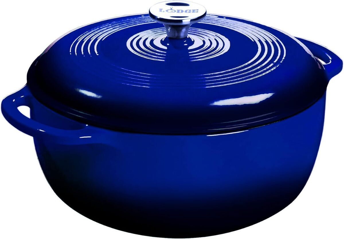 Test Lodge cocotte en fonte 7, 5 l : indigo multifonction