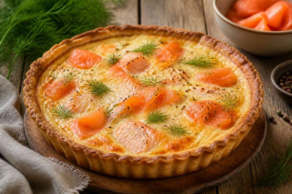 Quiche aux deux saumons : recette savoureuse et facile