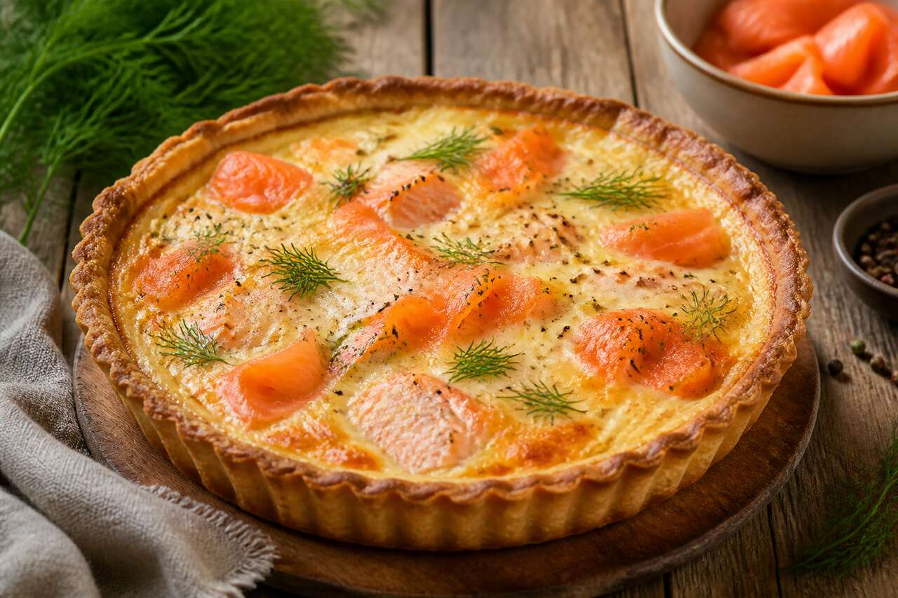 Quiche aux deux saumons : recette savoureuse et facile