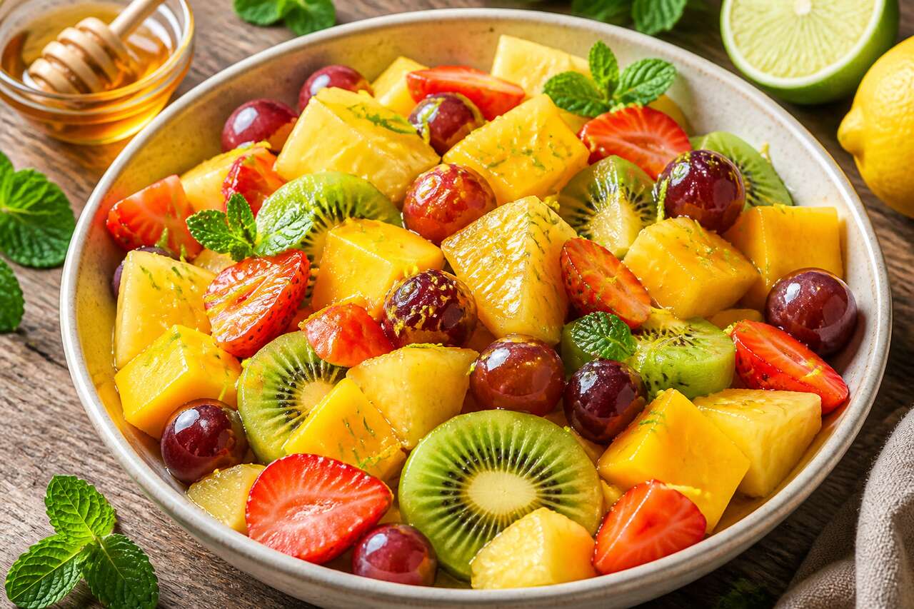 Salade de fruits au sirop d'érable et zestes de citron : une recette fraîche et gourmande