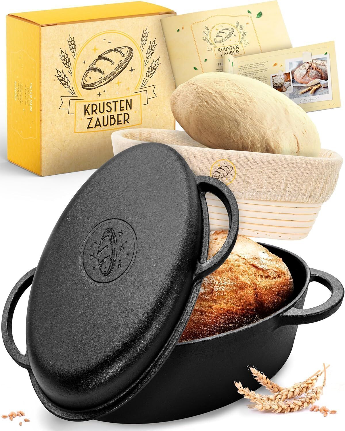 Test : plat à rôtir en fonte Krustenzauber 34 cm avec couvercle